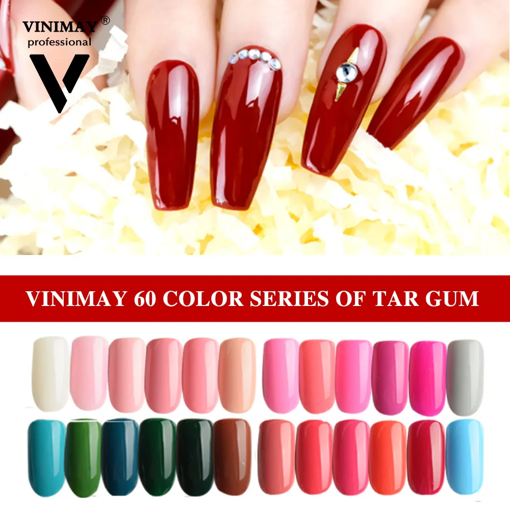 Vinimay Semi Permanent Nail Polish Glitter Nail Gel Polish Beauty Uv Gel Soak Off Nude Fashion Nail Polish UV Gel Wholesale