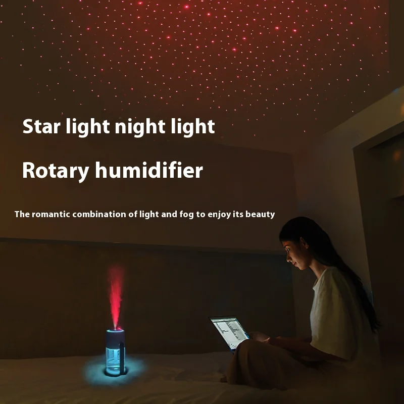 Unique Product Portable Mini Led Star Light Fog Mist Aroma Essential Oil Diffuser Usb Starry Sky Top Car Humidifier