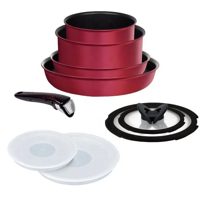 ProfessionalChina Factory Aluminium Cooking Pots Nonstick Cookware Sets With Flat Bottom