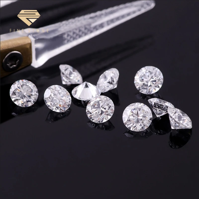 wholesale 0.9carat IGI lab grown diamond round brilliant 3EX cut white color DEF VVS-VS loose 0.5ct lab diamond CVD