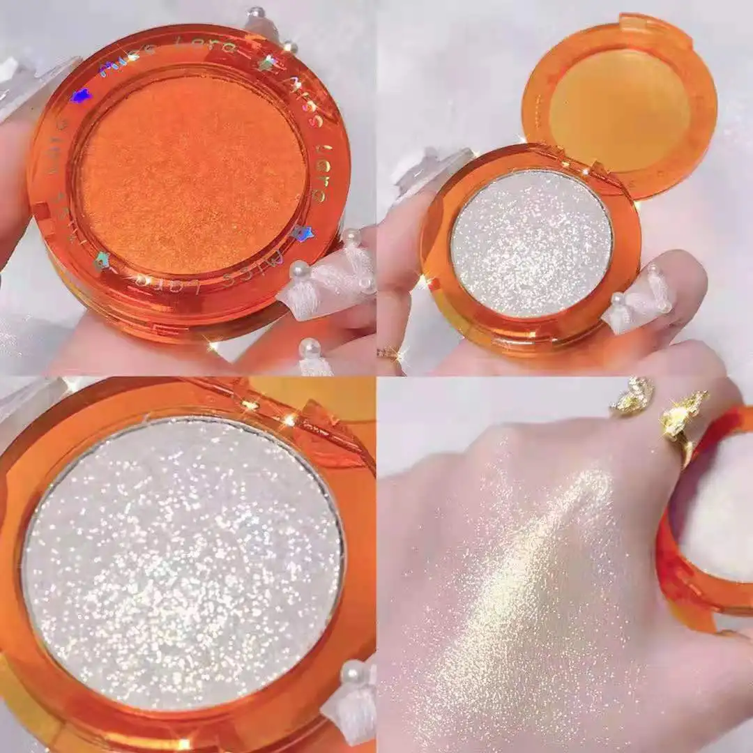 Private label 3 color diamond mochi mashed potato high-gloss pearlescent long-lasting waterproof custom logo maquillaje