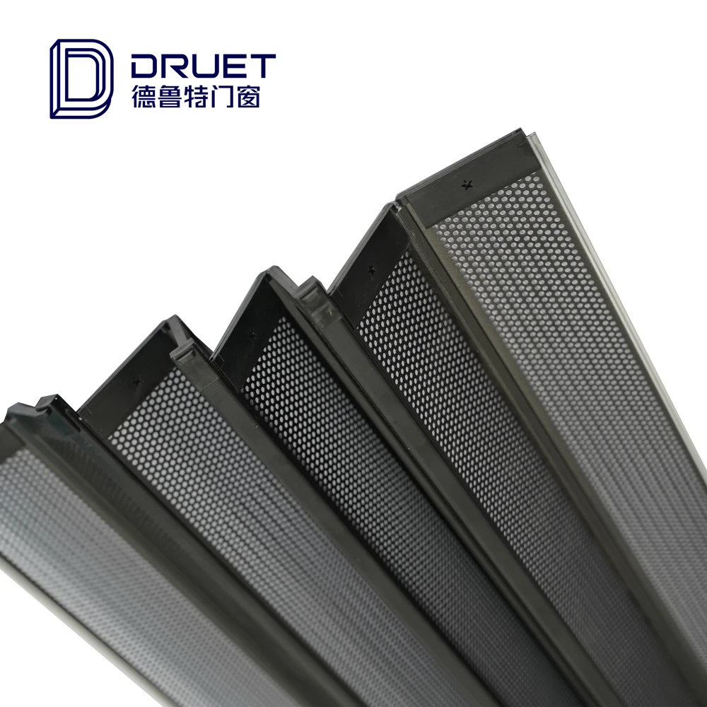 Asian  Design Retractable Fly Retractable Screen Door Tear Proof  Bug Proof Screen Sliding Window
