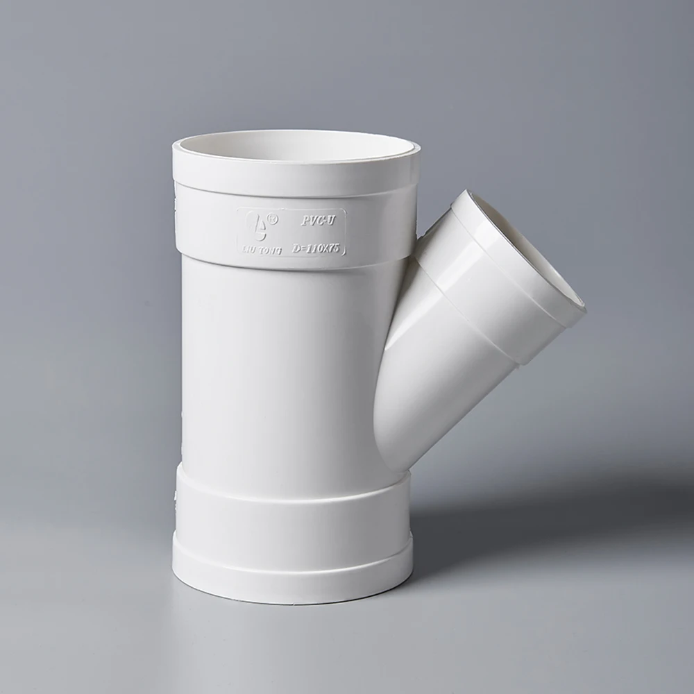 Different types high quality GB/T 5836.1-2006 pvc reducing tee wye