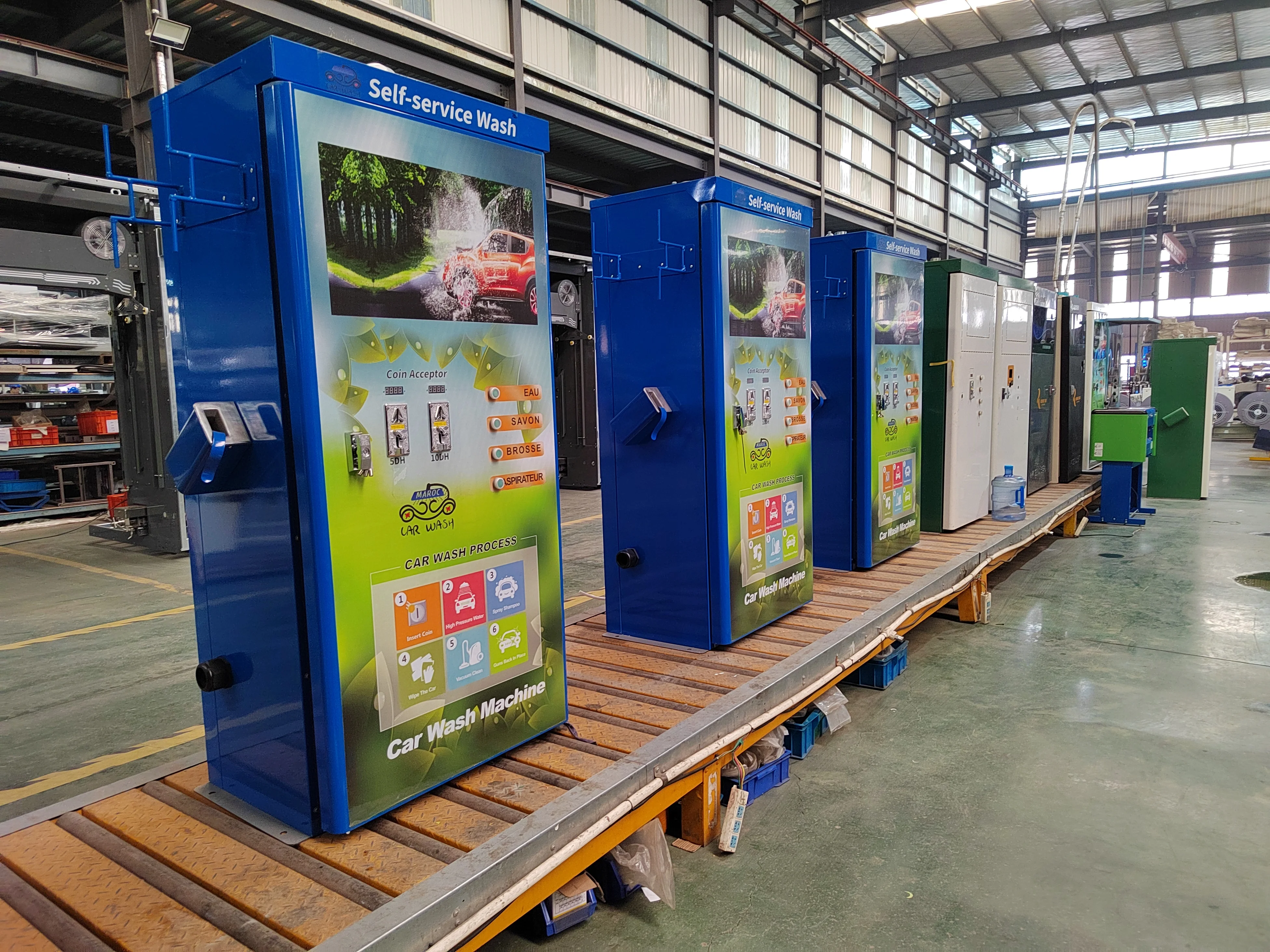 Self Service Car Wash Machine 1 PHASE AC 220 V 50 HZ Charged According to Washing Time