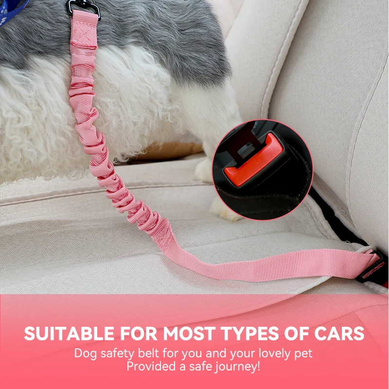 Wholesale cross-border retractable car pet safety belt dog leash