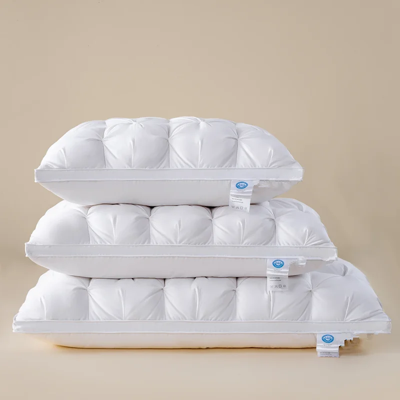 Que new Arrival Custom Goose/Duck Down Feather Twisted Flower Pillow Cushion Neck Pillow Hotel Home Bedroom For Sleeping Bed