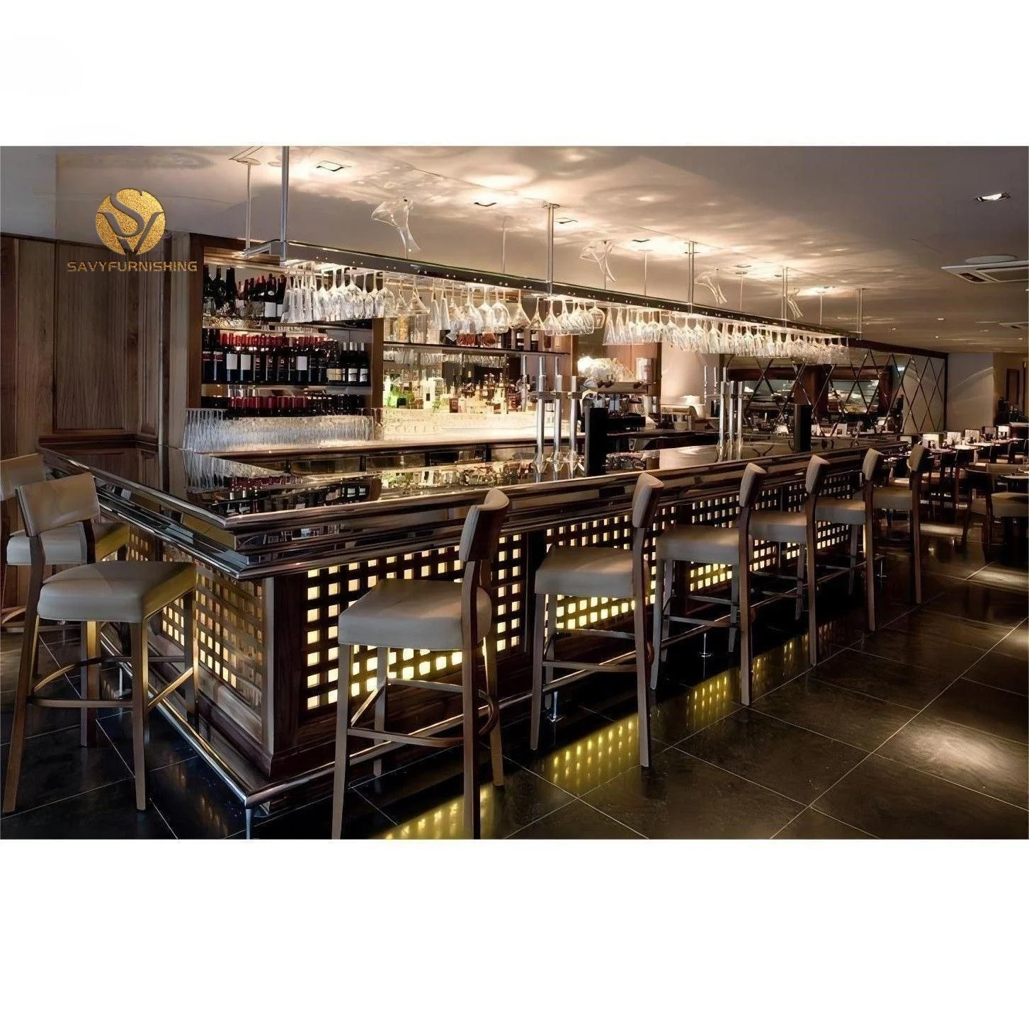 Vintage Wood Bar Counter Maker Restaurant Hotel Lounge Bar Design Rustic Bar Furniture For Sale