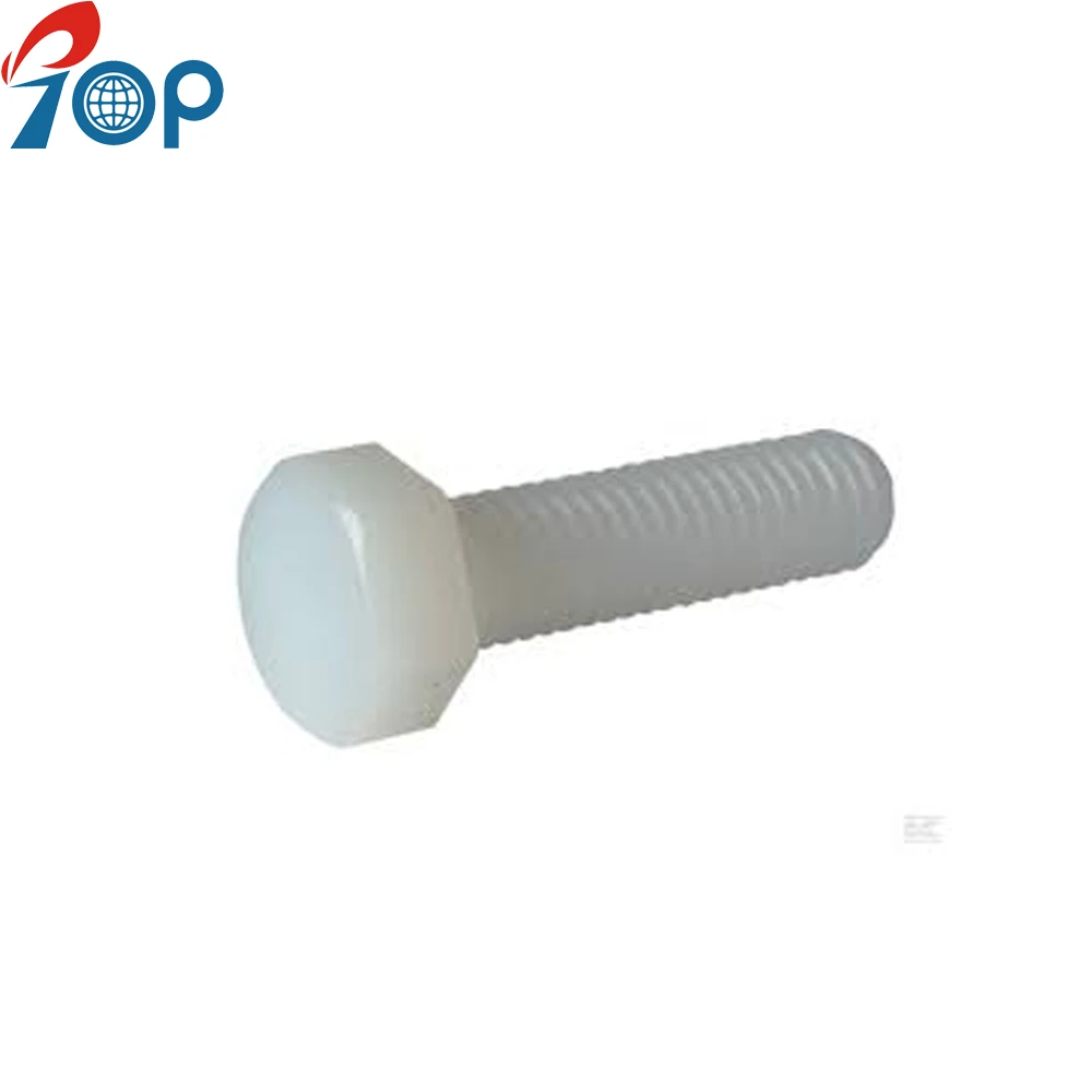 
Moderate price M5 M6 M8 M10 M12 Nylon Plastic Hex Head Bolt 