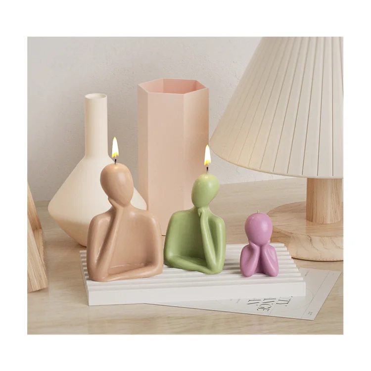 Силиконовая форма для изготовления свадебных свечей