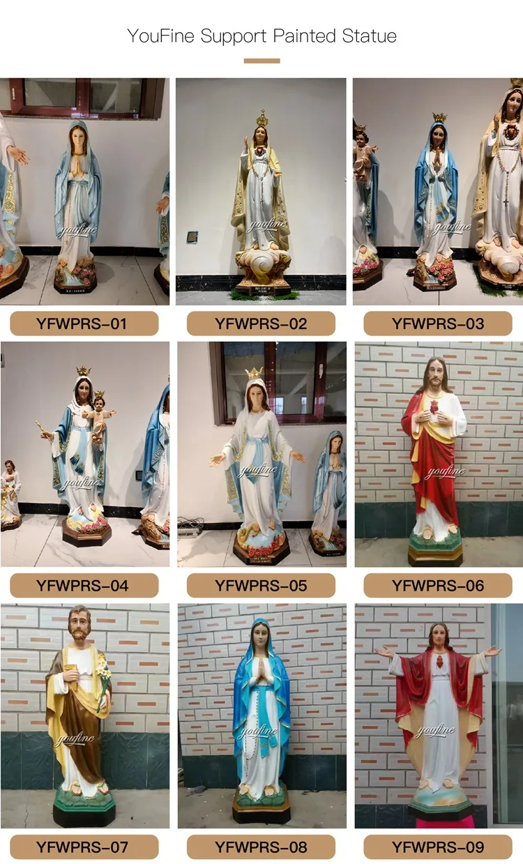 Marble Mary Statue
