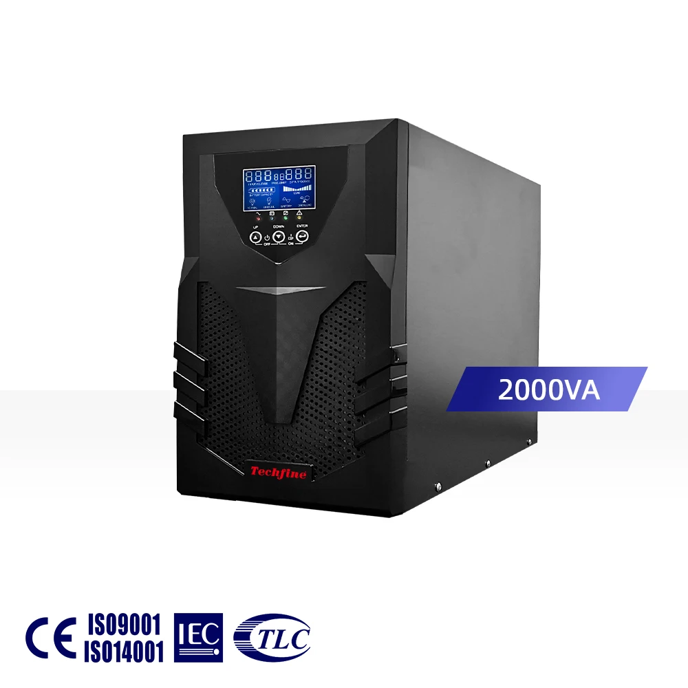 External battery longer-term backup battery ups  for computer online pure sine wave ups 2kva
