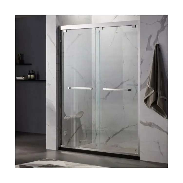 Long Life Factory Made Free Spare Parts Hotel Luxury Minimalist Sliding Shower Rooms