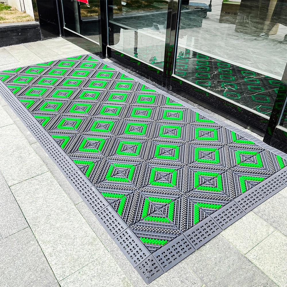 Anti Slip Dust and Sand Removal Modular EVA interlocking pvc mats floor mud away non slip outdoor mat are anti fatigue mats wate
