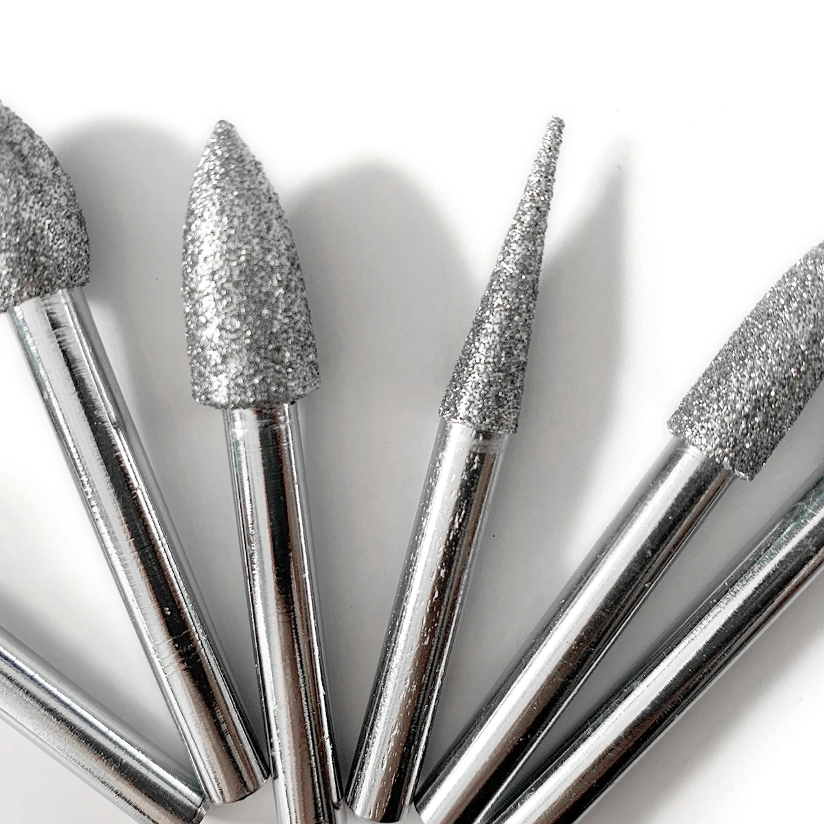 20pcs/set diamond carving bits/electroplated Diamond Burr/diamond polishing mounted point tools 1/4'