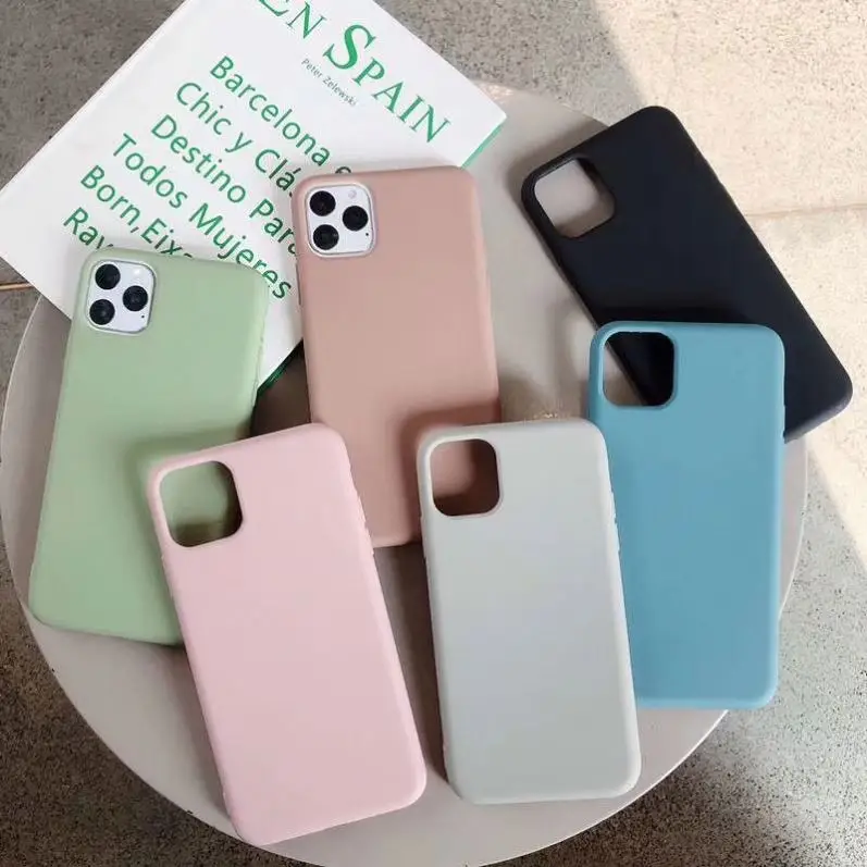  Мягкий резиновый чехол с индивидуальным логотипом для iPhone 12 mini pro max 11 XS