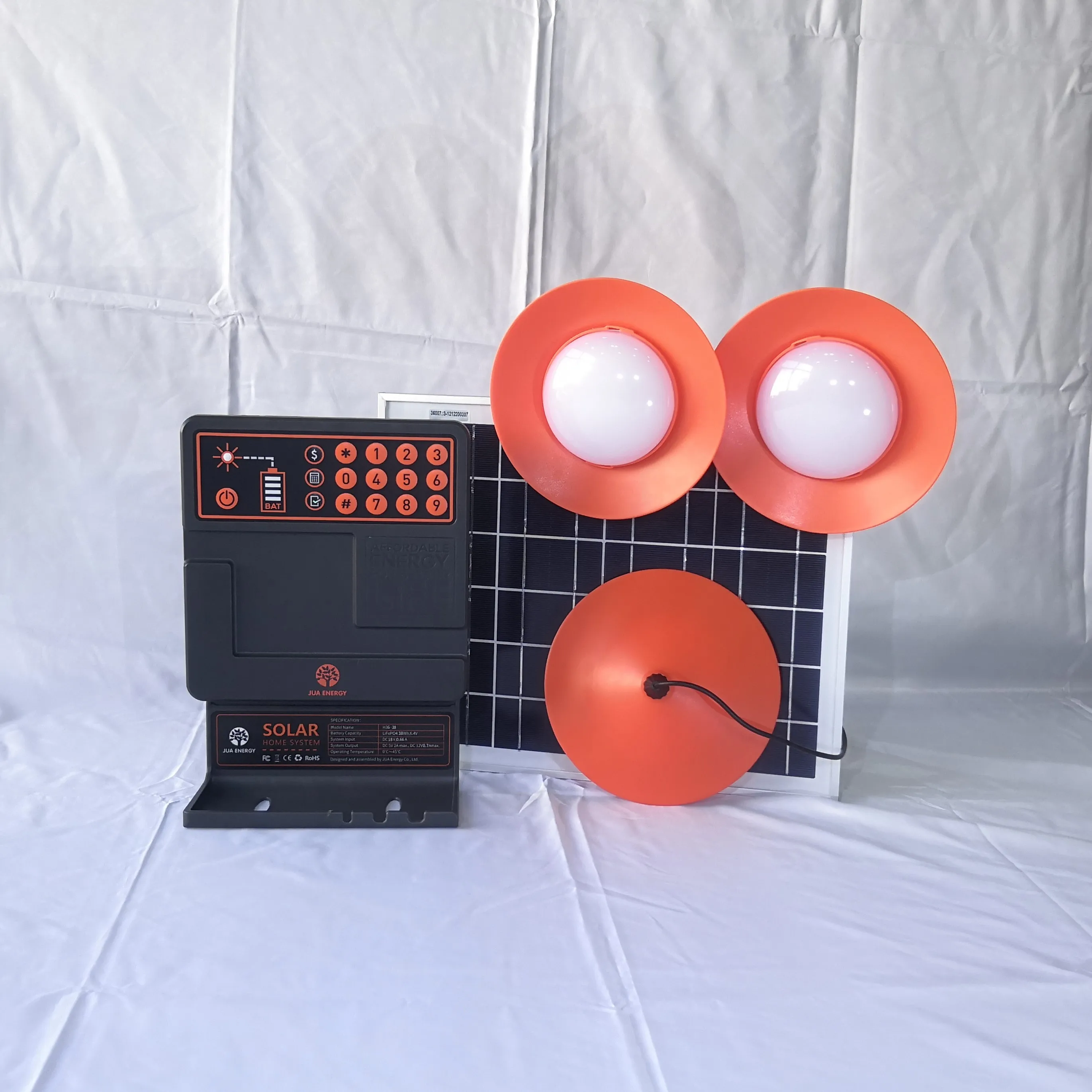 JUA Energy Solar Pay As You Go Mini Light Kits портативный домашний Солнечный аккумулятор система хранения энергии для Африки