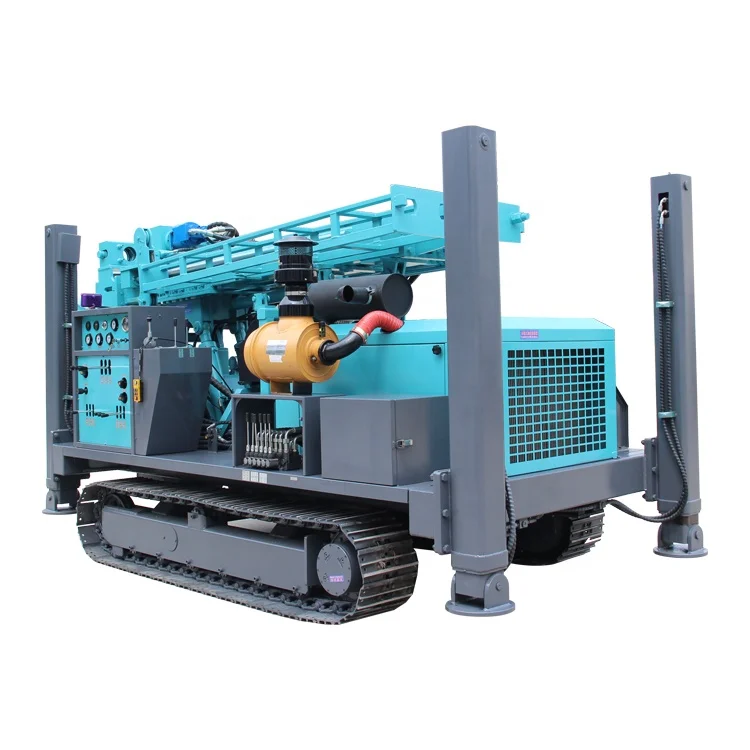 200m 300m 400m 500m 600m 700m  800m 1000m DTH Crawler underground Water Well Drilling Machine Blasting Hole Drill Rig