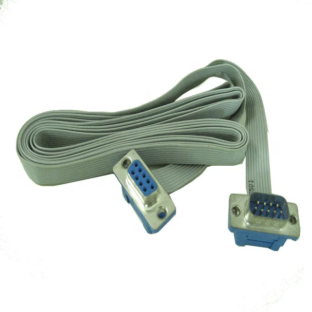 D-SUB женский D-SUB DB9P мужской серийный плоский кабель