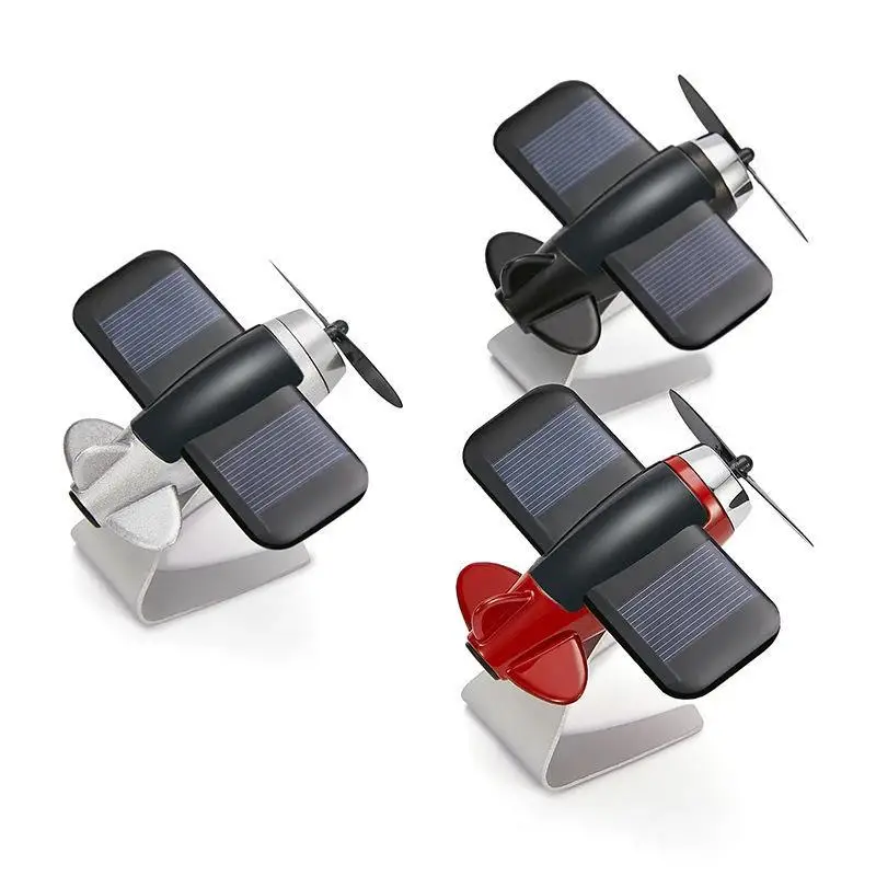 JSZ Hot sale Solar Airplane Model automatic rotation plane shape in-vehicle air purifier