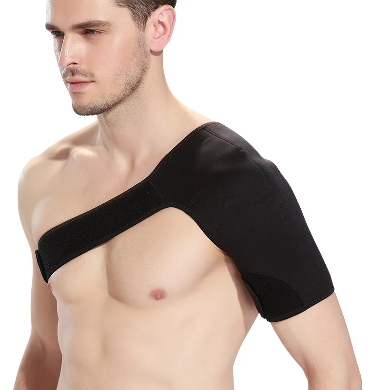 Adjustable breathable shoulder stability support brace for shoulder protection strap