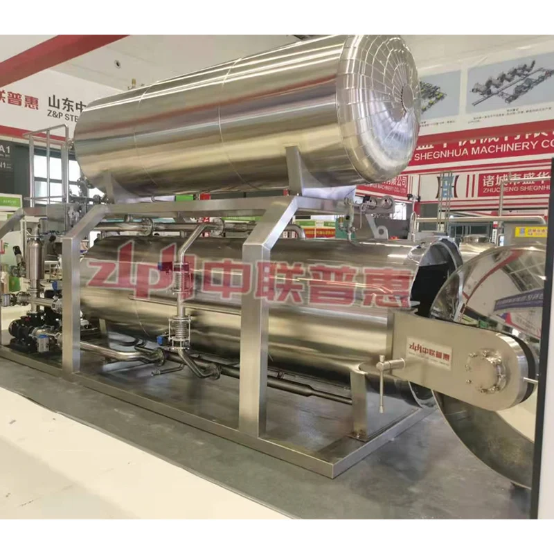 Water Immerse Sterilization  Retort Autoclave Pouches Pasteurizer Machine For Milk