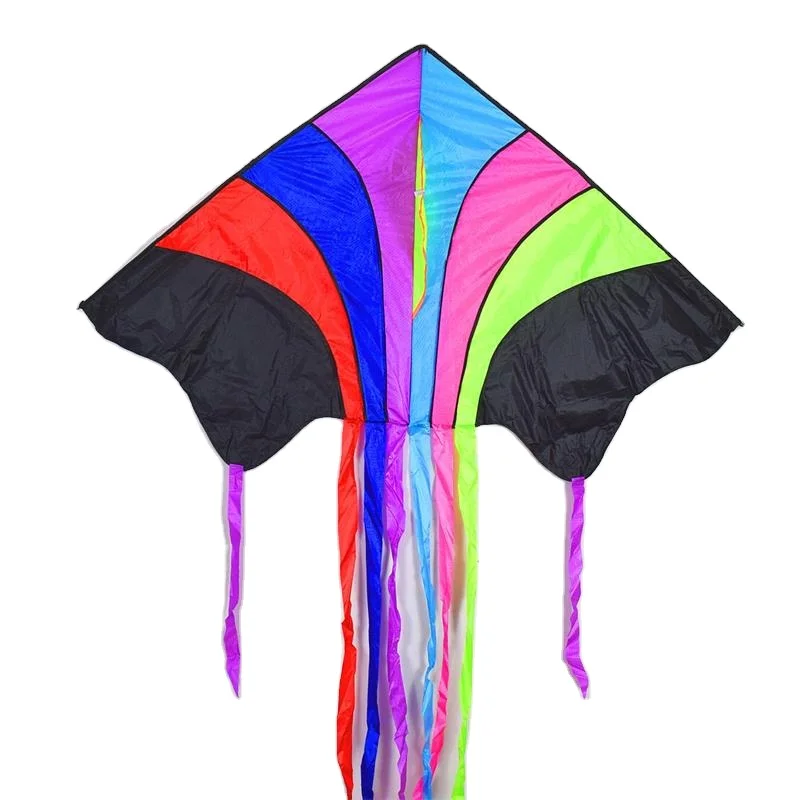 Wholesale customized new children s outdoor flying Toy Triangle Rainbow Kite