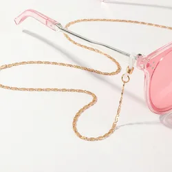Wholesale Plated Gold Link Glasses Chain Holder Necklace Sunglasses Straps Lanyard Face Masking Eyeglasses Chain Cord