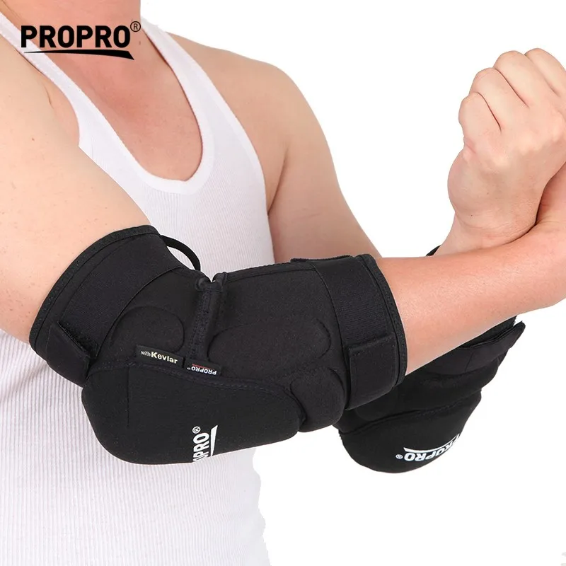 Factory Wholesale High Quality Wear-resisting Kev-lar Neoprene Sport Elbow Pad Cycling Protection Thick Mountain Bike Elbow Pads