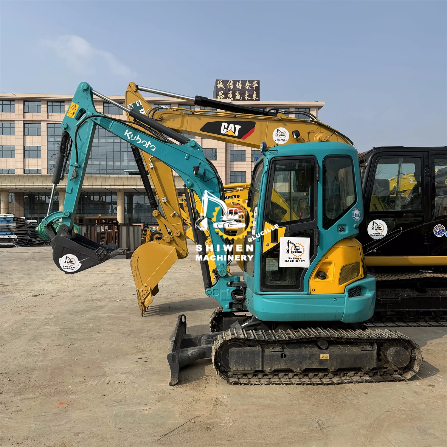 in Stock Used Kubota U35 Mini Crawler Excavator Secondhand KUBOTA U35 U55 Excavadora Building Digger Strong Engine Construction