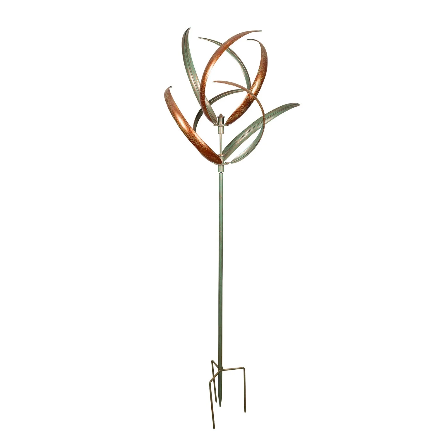 Brazil Leaf Spinning Yard Art Wind Catcher Wind Mill Garden Wholesale Wind Spinner