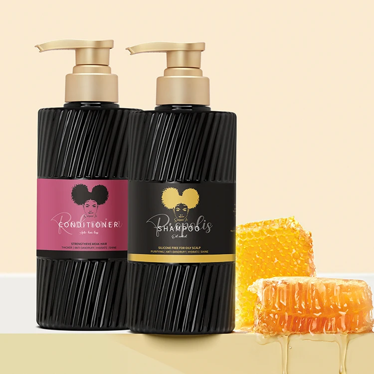 Wholesale Propolis Oil Control Professional Hair Care Products Natural Plant Extract Nourishing Shampoo Hair Treatment