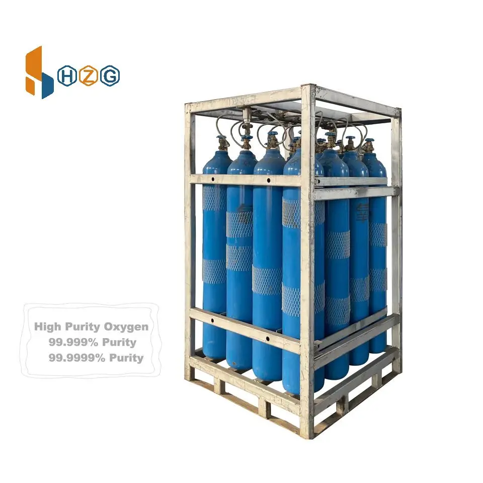 Medical Grade Industry Gas 40L Oxygen Hydrogen Oxygene Cylinder Gas Oxygen For Sale
