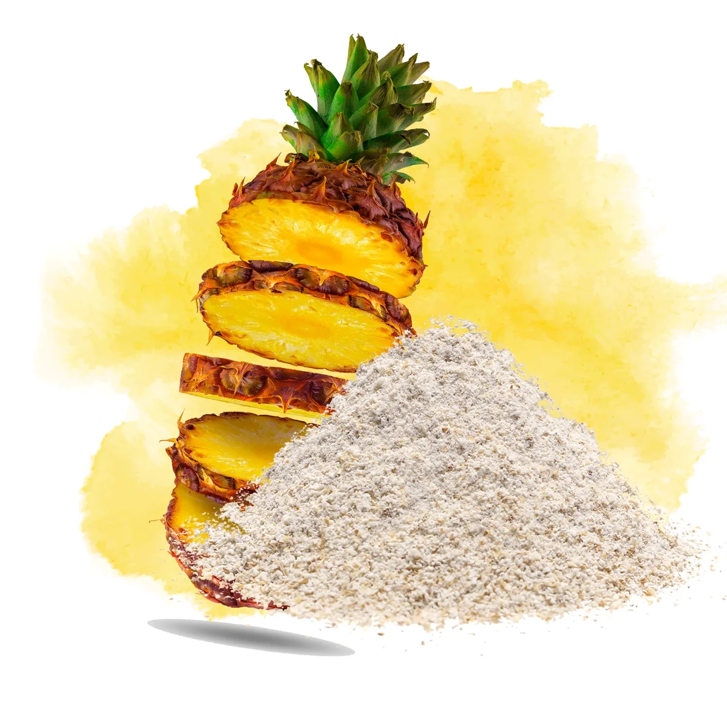 High Purity Pineapple Extract Bromelain Powder Food Grade Supplement Wild Cultivated Fruit Leaf and Bark Part Used >1500GDU