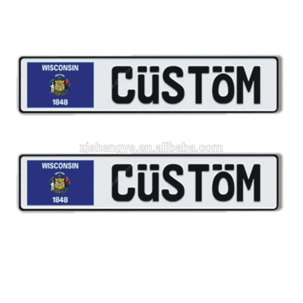 Factory Price High Security Custom License Plate Aluminum Sheet Metal Blank Car Number Plate