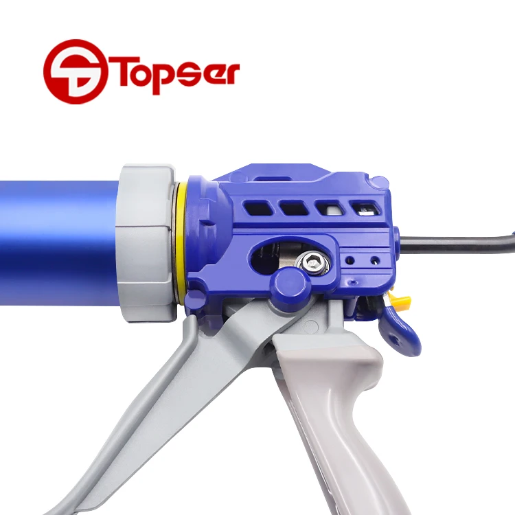 New Product Eleven Bearing 600ML Aluminum Alloy Sausage Caulking Gun Silicone Applicator Gun