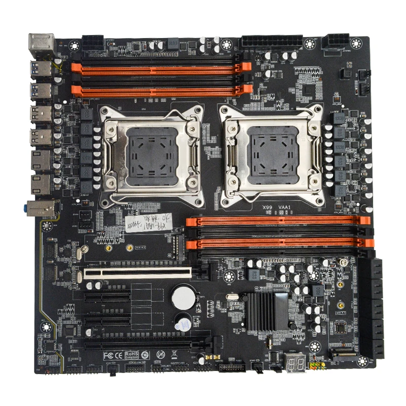 Высокое качество X99 материнская плата двойной Ксеон E5 LGA2011-3 игровой материнской платы 256G через двухканальный сигнал DDR4 с PCIe M.2 SATA M.2