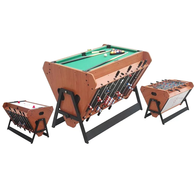 
High quality stocked 3 in 1 multi-game table billiard table/soccer table /air hockey table for sale 