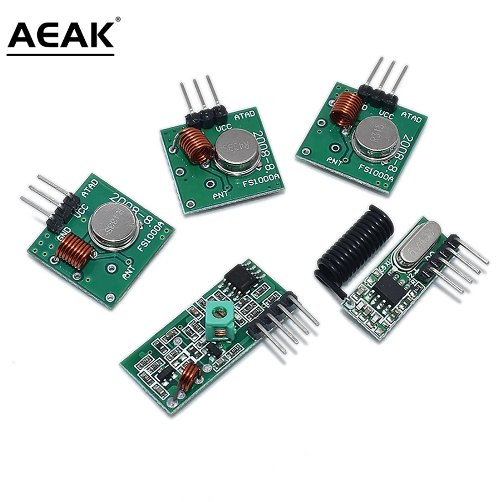 315Mhz / 433Mhz RF Wireless Transmitter Module and Receiver Kit 5V DC Wireless /ARM/MCU WL Diy Kit