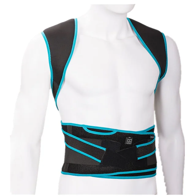 Electric far infrared heated Back Support Posture Corrector Waist Belt