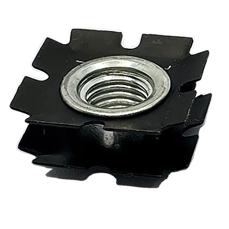 Manufacturer Manganese steel galvanized plum spring M6M8M10 clip nut inside the pipe with star nut insert sunflower clip nut