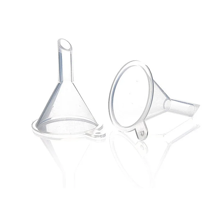 wholesale Cheap  high quality Small Plastic Mini Funnel Transparent Clear Pp Cosmetics Tool