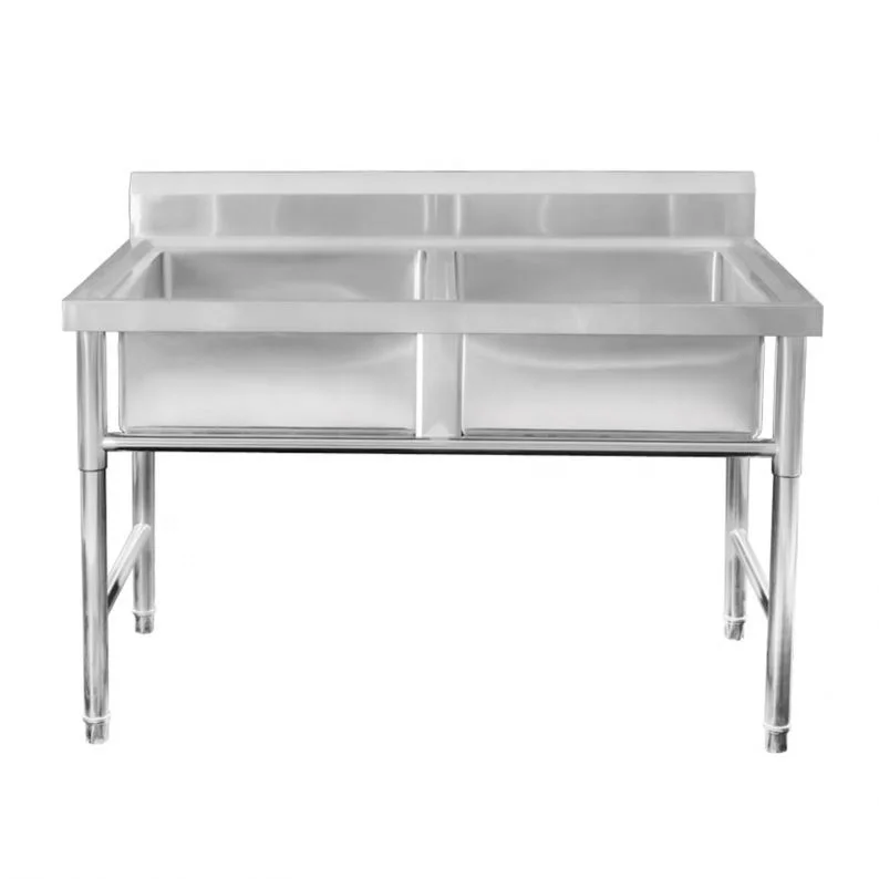 commercial stainless steel kitchen sink for restaurant outdoor washing sink lightweight table with wash sink