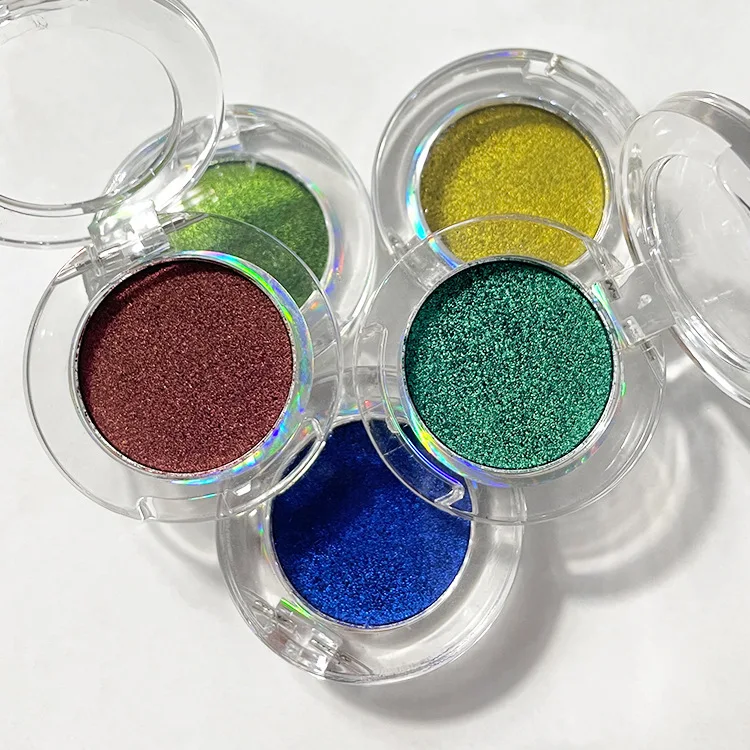 High Pigment Eye Makeup Highlighter Chameleon Cream Eyeshadow Multichrome Duochrome Eyeshadow Single Glitter Gel Eyeshadow