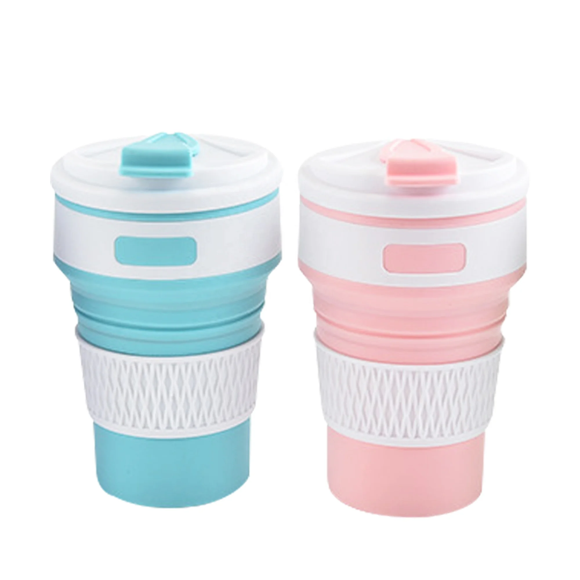 Silicone Foldable Cup Coffee Collapsible Camp Silicon Portable Rechargeable Smart Travel Mug
