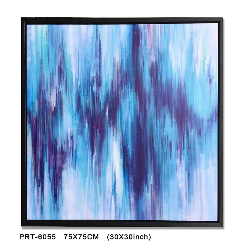 Home decor Wall art OEM contemporary Abstract Blue Circle canvas wall prints art