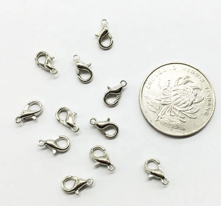 1000pcs/lot Wholesale 10mm Brass Gold Lobster Claw/Clasp zinc Alloy Necklace or Bracelet Clasp NICKLE FREE