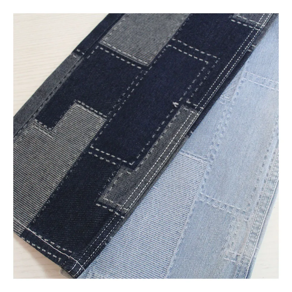 high-quality comfortable Slub denim fabric 65 cotton stretch denim fabric Casual