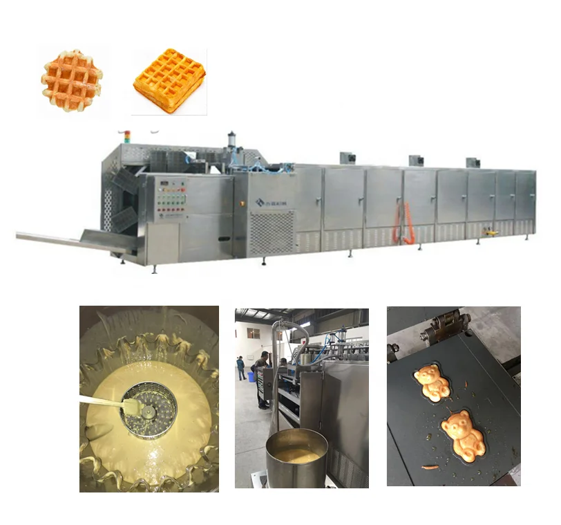 Europe standard automatic soft waffle production line