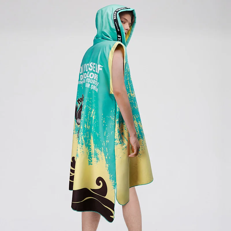 Reasonable Price Quick Dry Adult Hooded Cloak Beach Poncho Towel