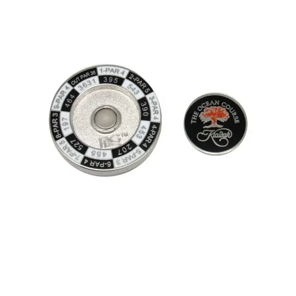Custom poker chips Metal magnetic Golf Ball Marker wholesale golf challenge coins with removeable golf ball marker